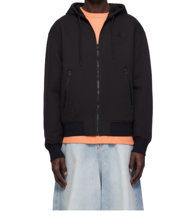 Mackage Long-sleeved Hooded Sweatshirt In Black