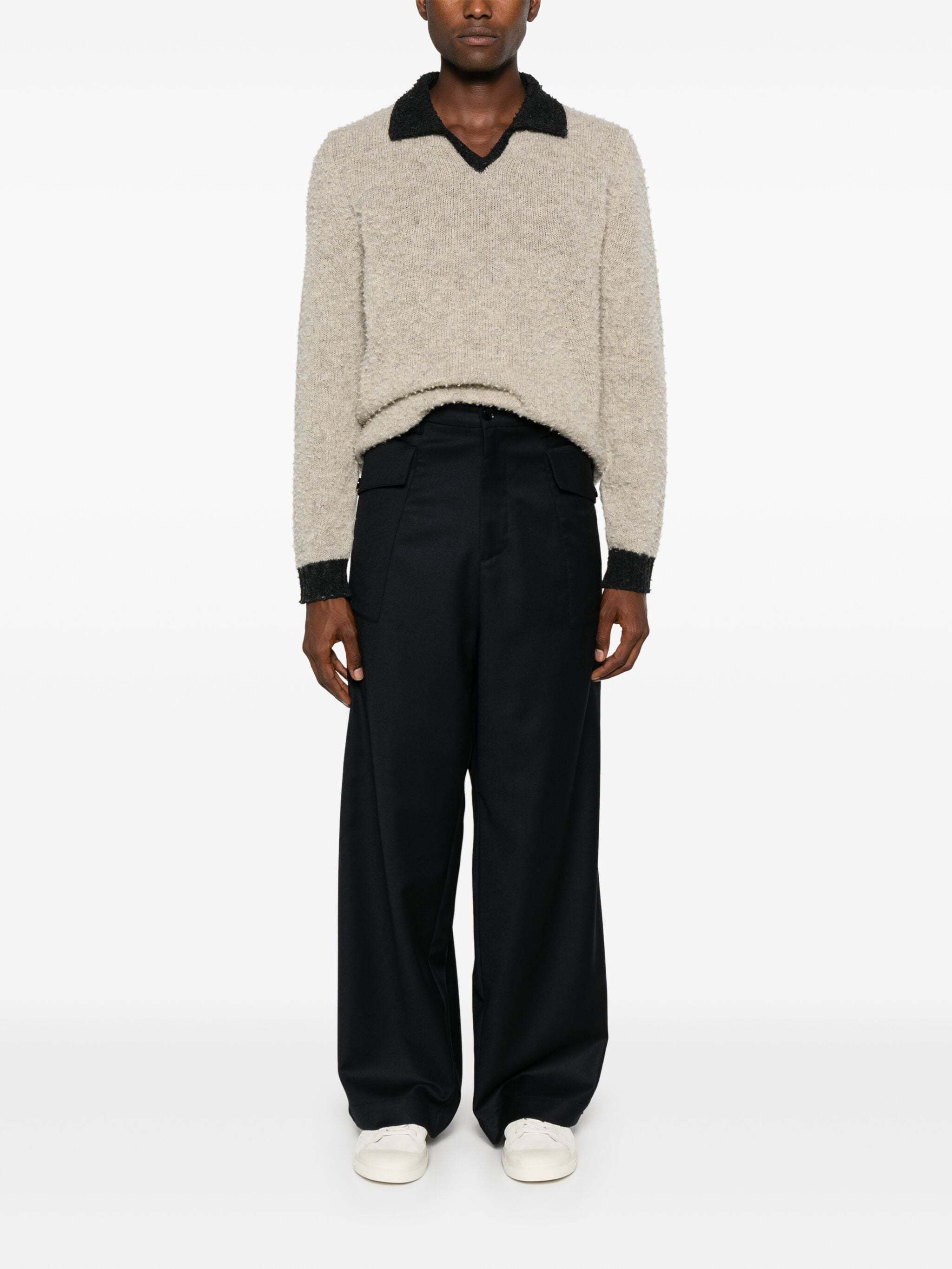 Shop Barena Venezia Gibo Pavero Wool Jumper In Nude