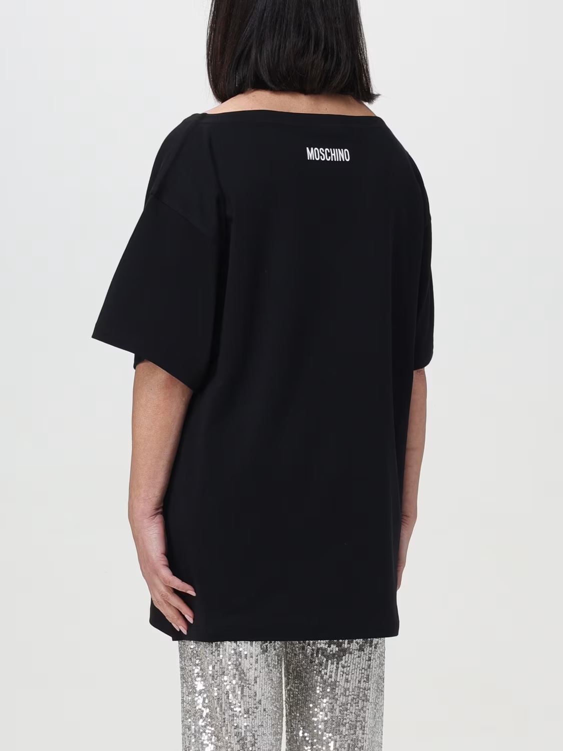 Moschino Interlock Body Print T-shirt In Black