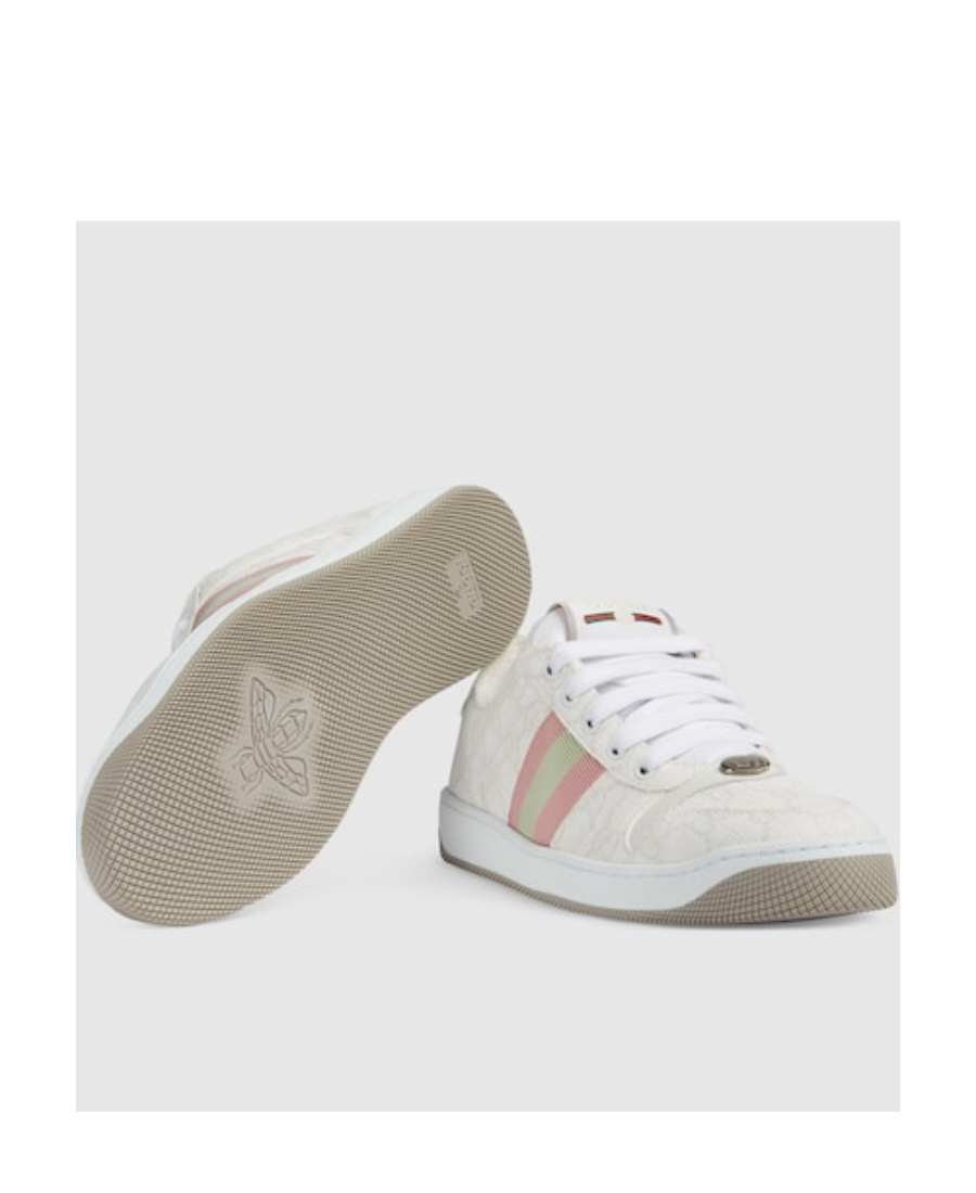Gucci 30mm Screener Canvas Trainer Sneakers In White