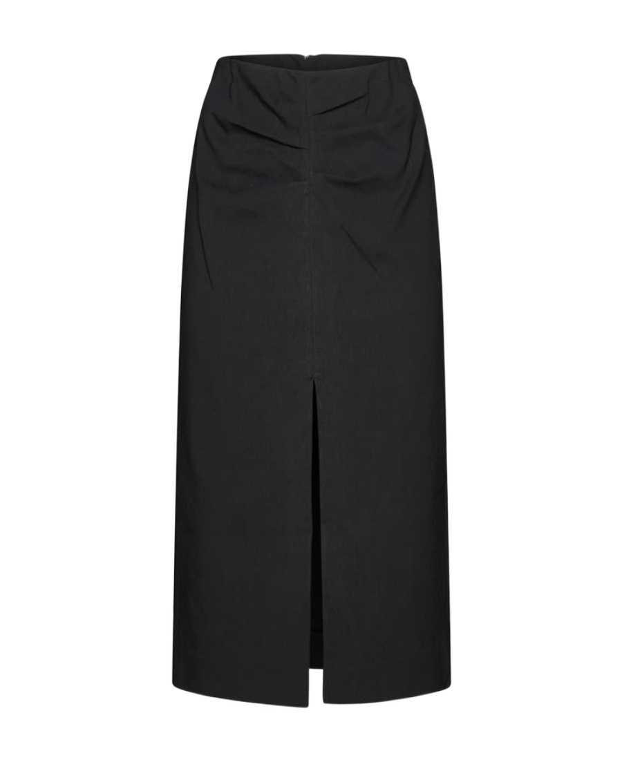 Isabel Marant Box-pleat Pencil Skirt In Black