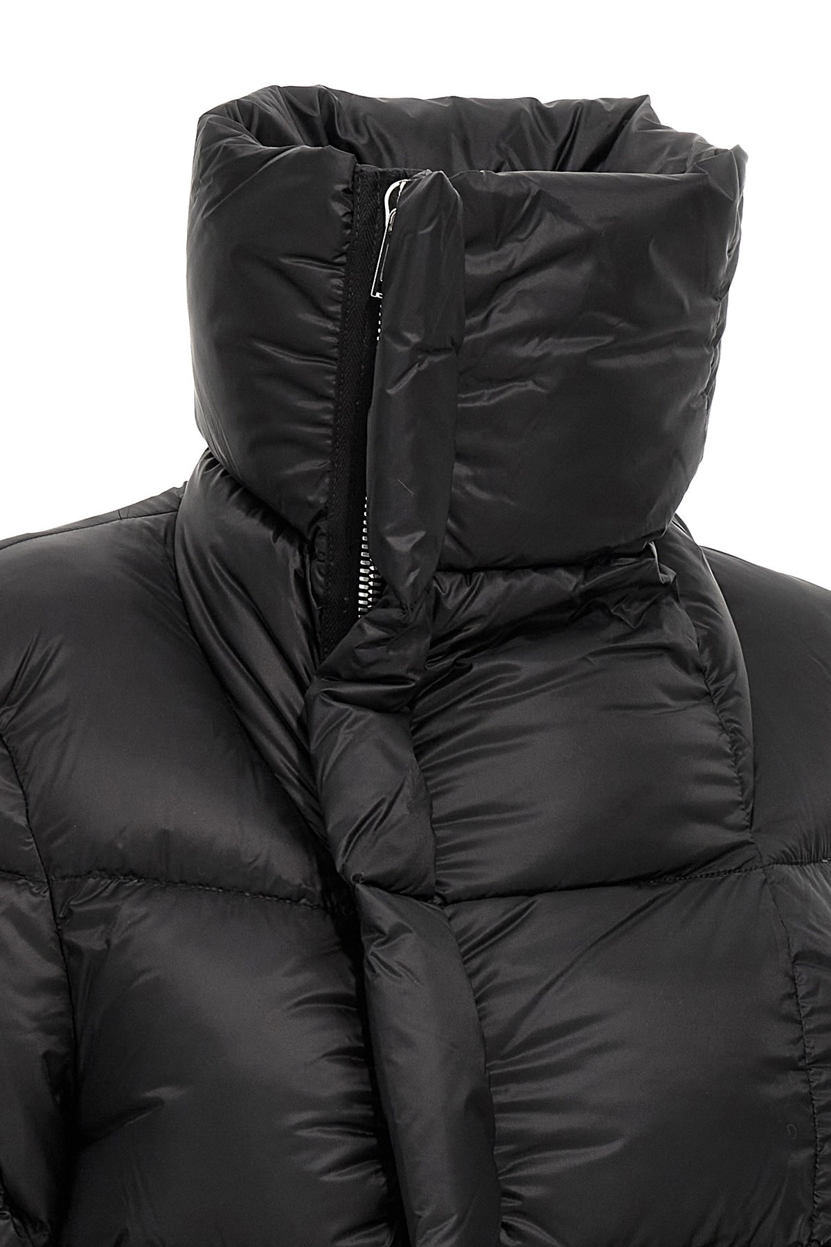 Rick Owens Long-sleeved Cotton Jacket In Black