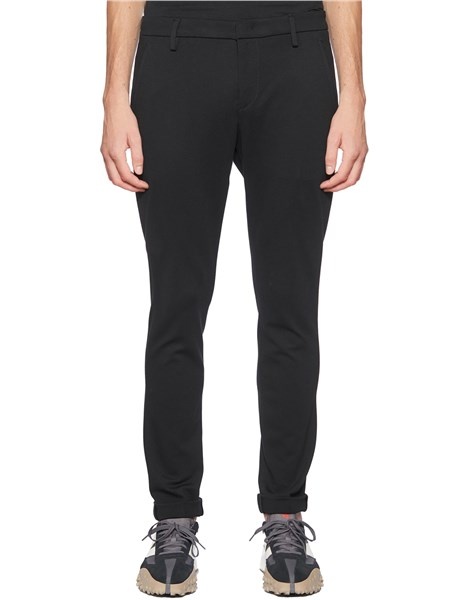 Dondup Belt-lined Casual Pants In Black