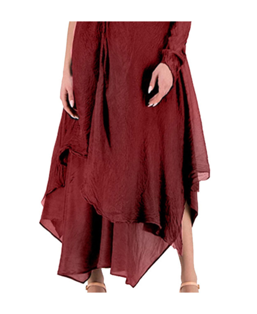 Marc Le Bihan Pleated Detail Dress In Red