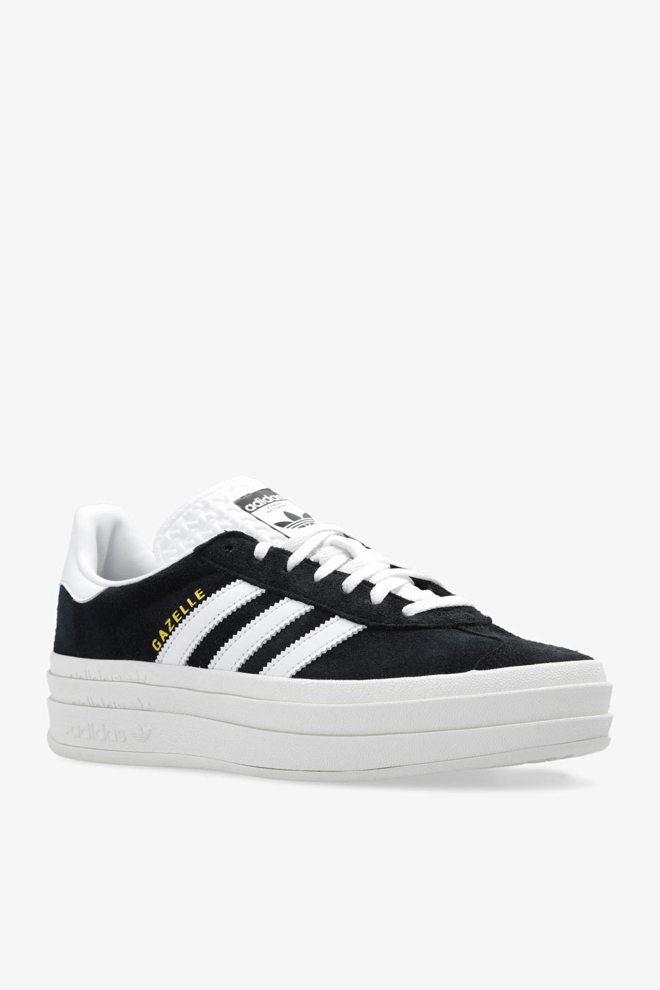 Adidas Originals Gazelle Bold Platform Sneakers In White