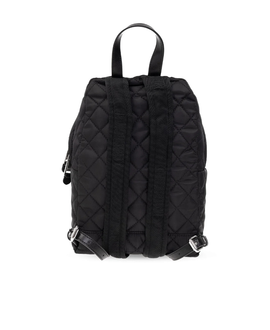 Moschino Logo Embellished Backpack In Black