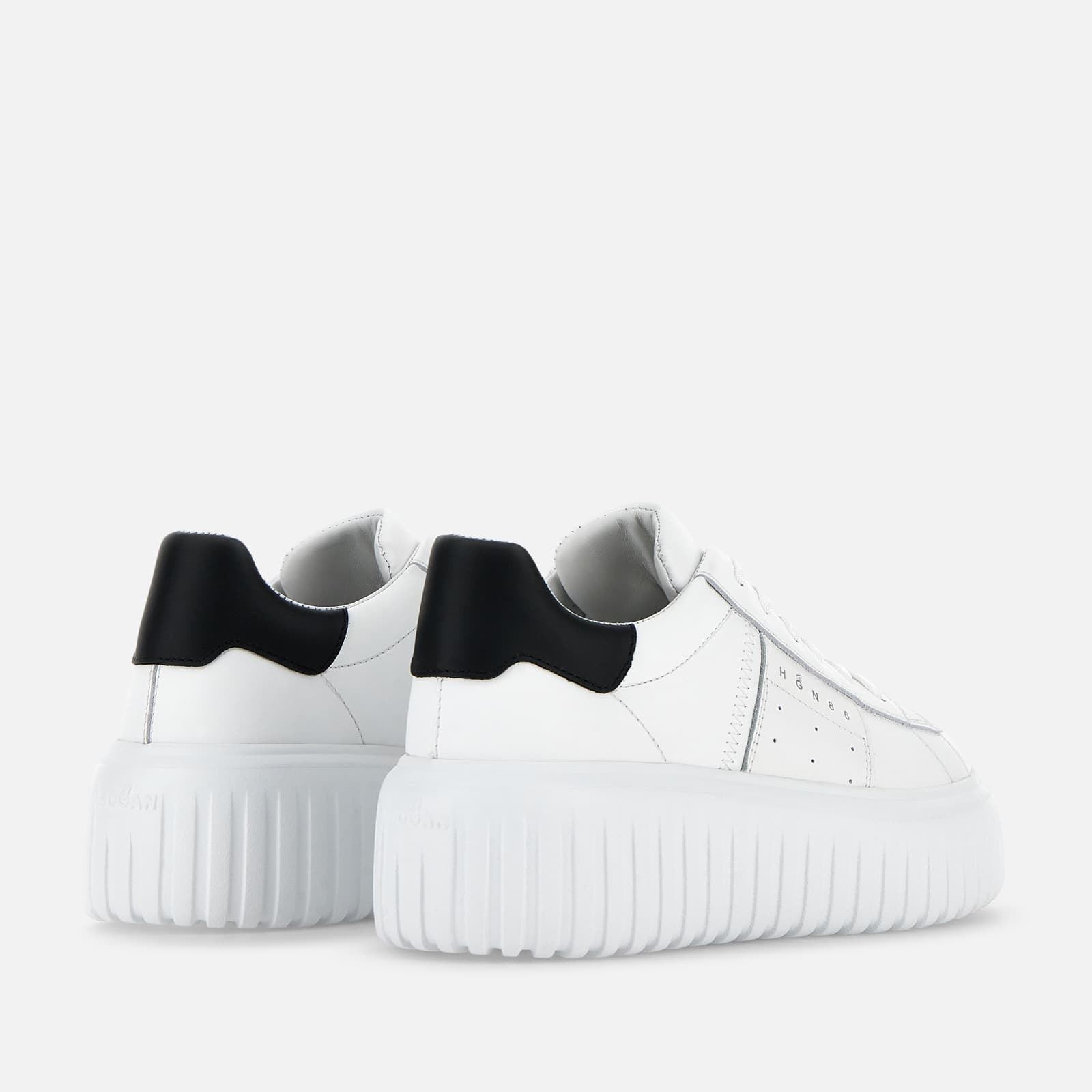 Hogan H645 Leather Sneakers In White
