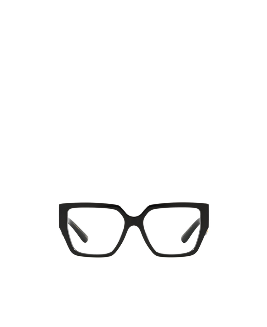 Dolce & Gabbana Logo-plaque Square-frame Glasses In Black