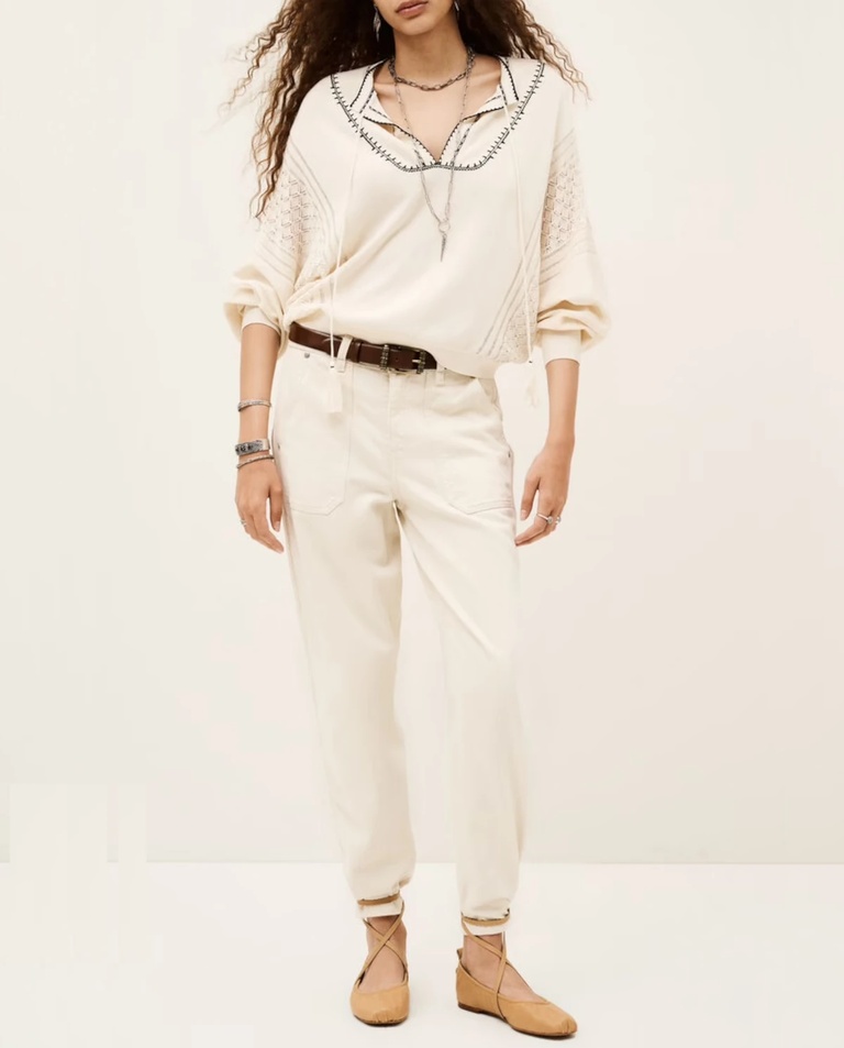 Bash Drawstring Collar Sweater