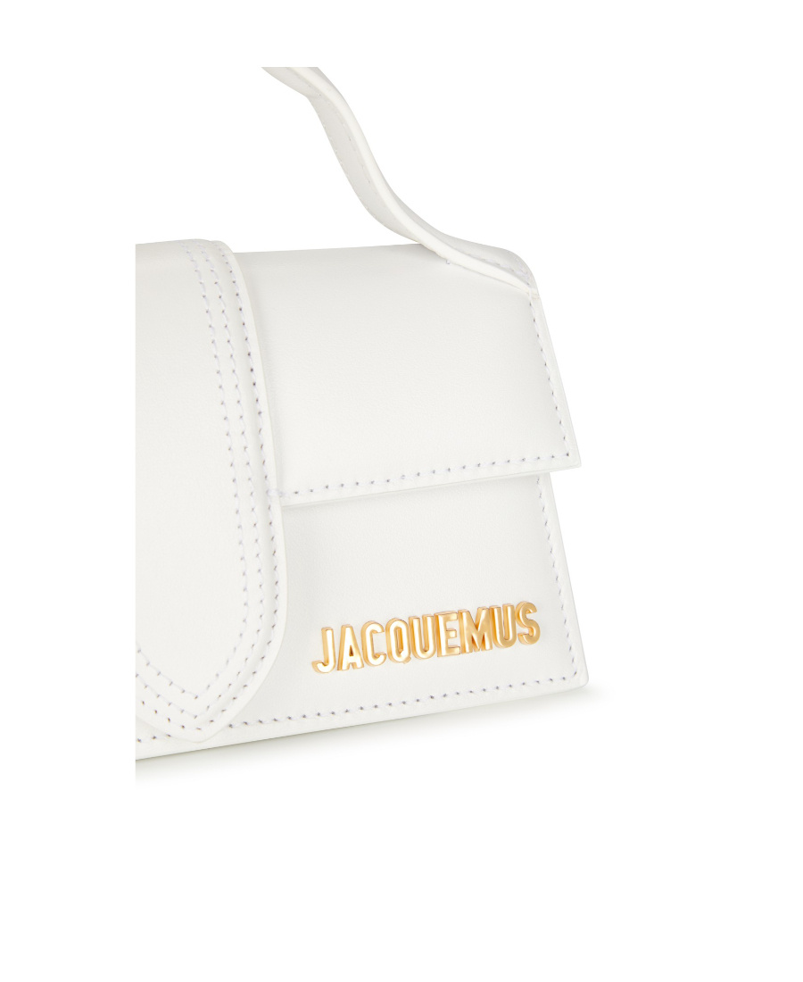 Shop Jacquemus Logo Handbag In White