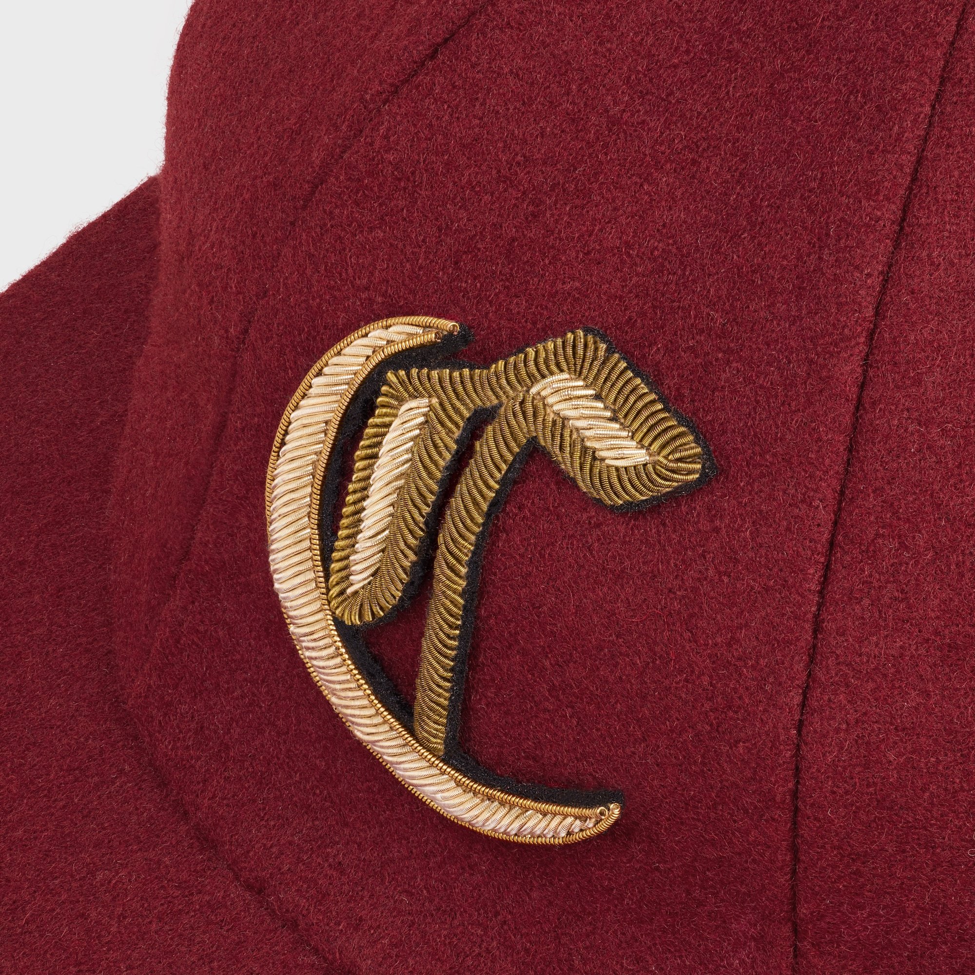 Celine Round Hat In Red