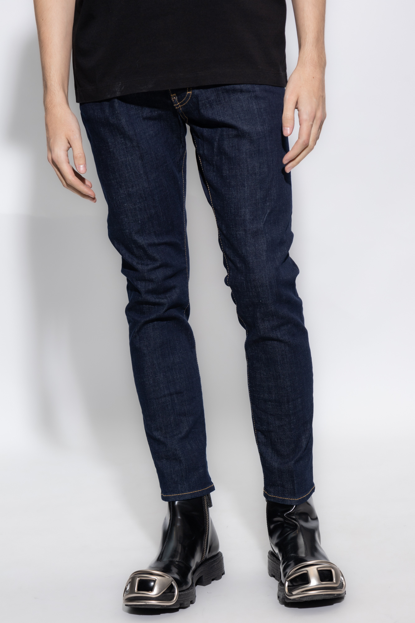 Dsquared2 Dsquared Men Cotton Jeans In Black
