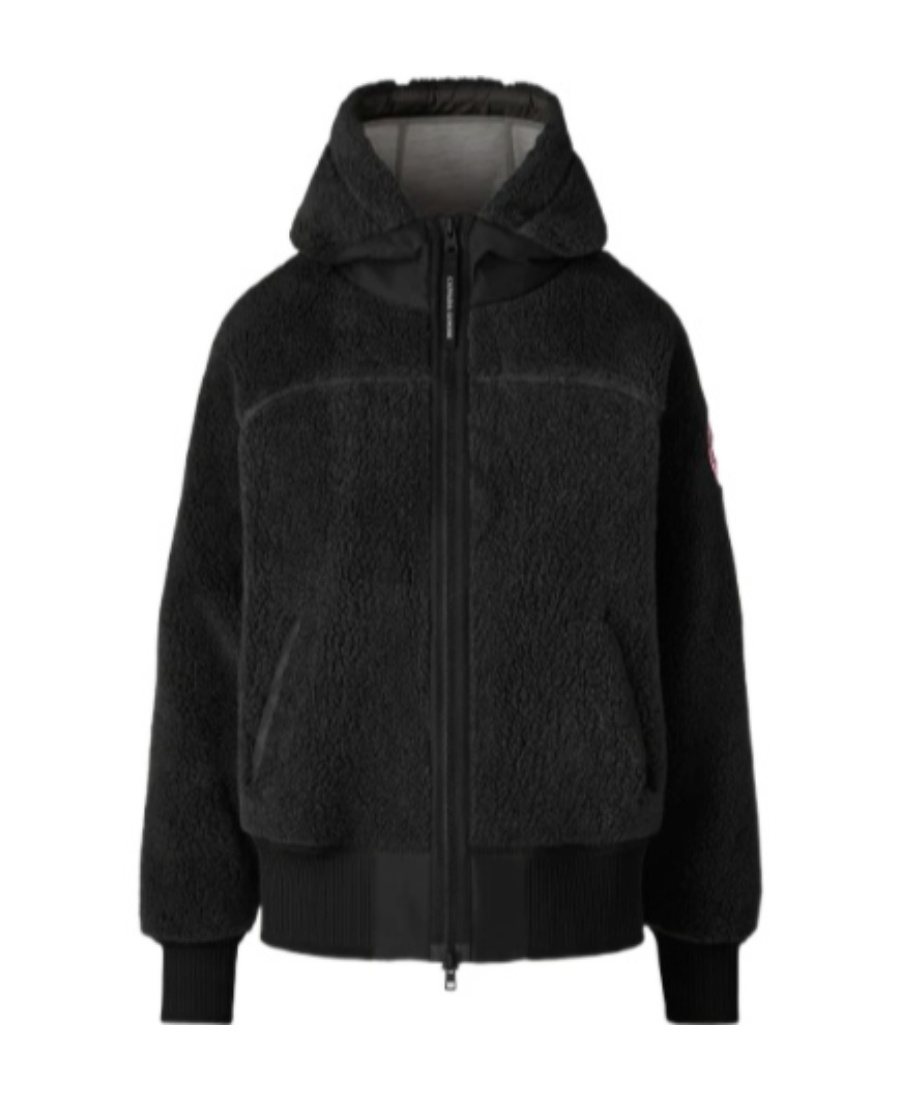 Canada Goose Simcoe Oversized Fleece Hoodie, Black In Black