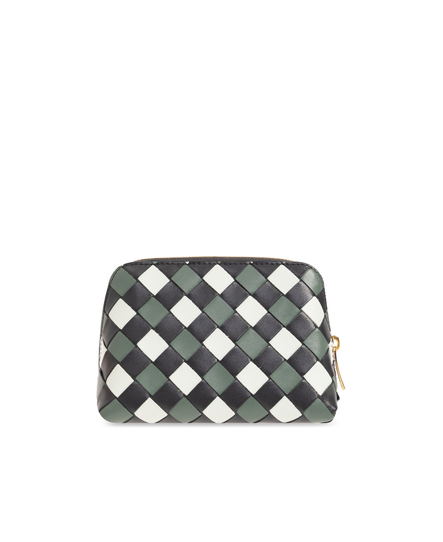 Bottega Veneta Weave A Wash Bag In Black