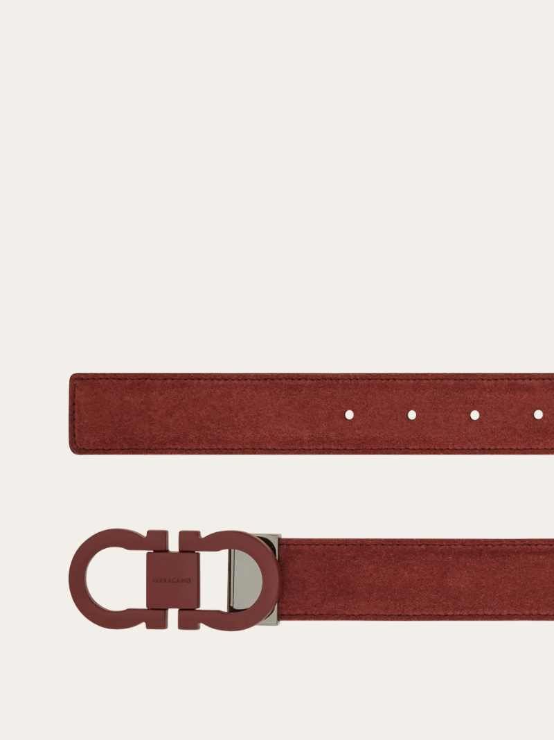 Ferragamo Adjustable Belt In Brown