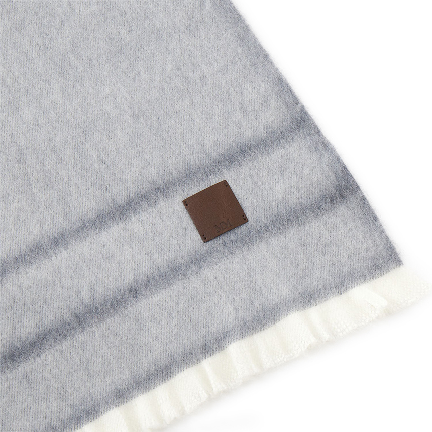 Max Mara Rectangular Scarf In Gray