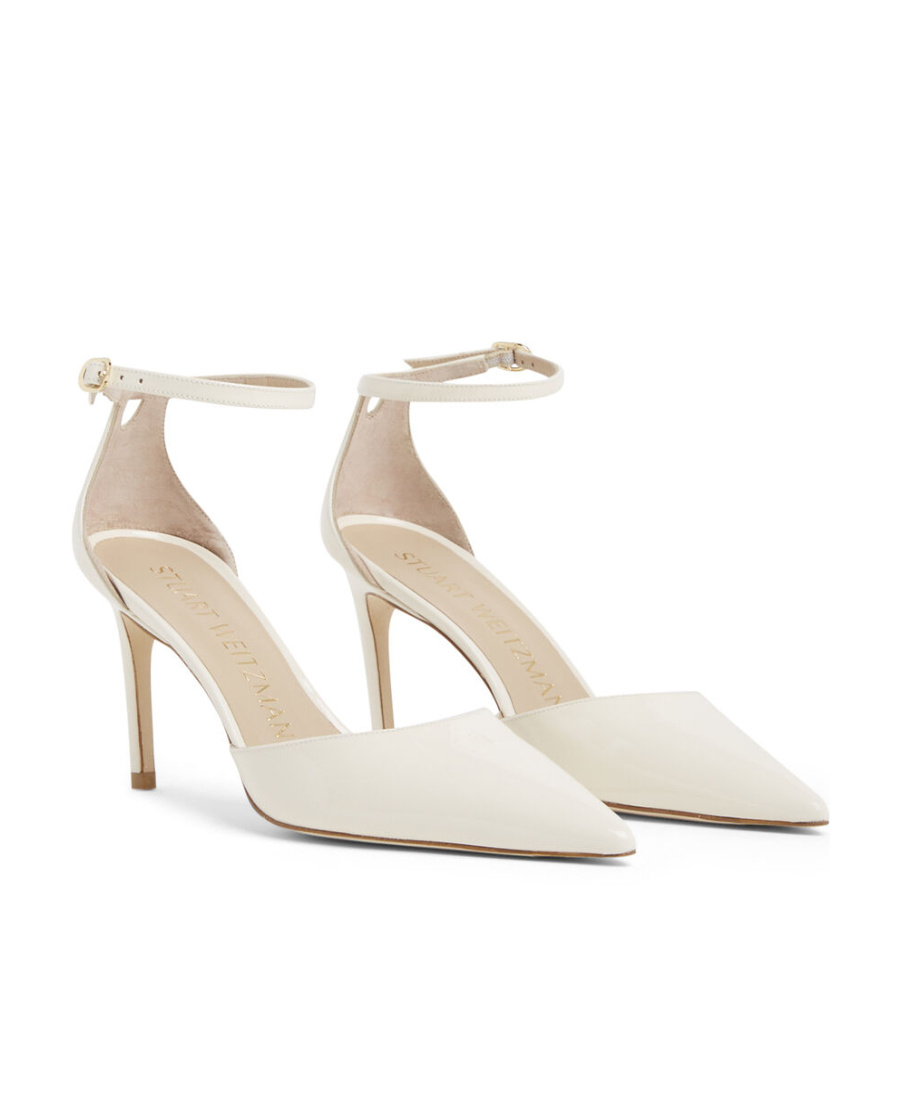 Stuart Weitzman Stuart 85mm Pointed-toe Pumps In White