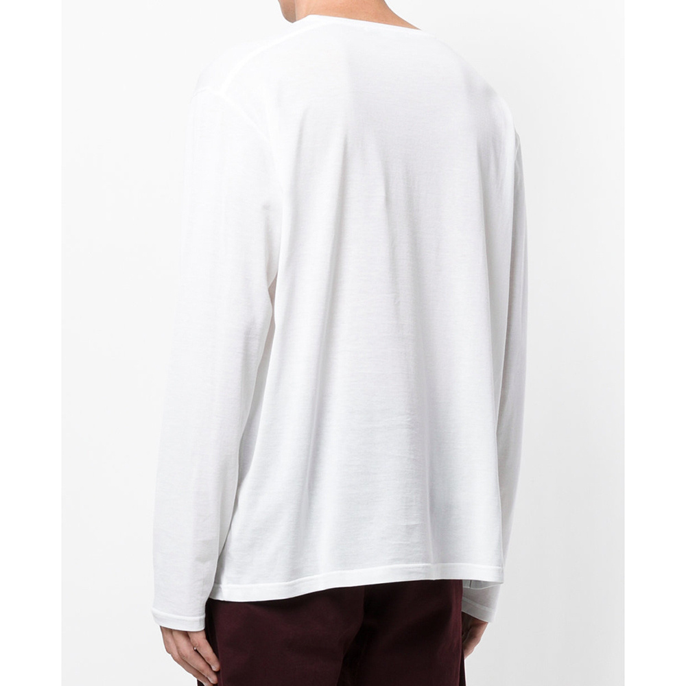 Stella Mccartney T-shirt With Round Neck And Long Sleeves In White
