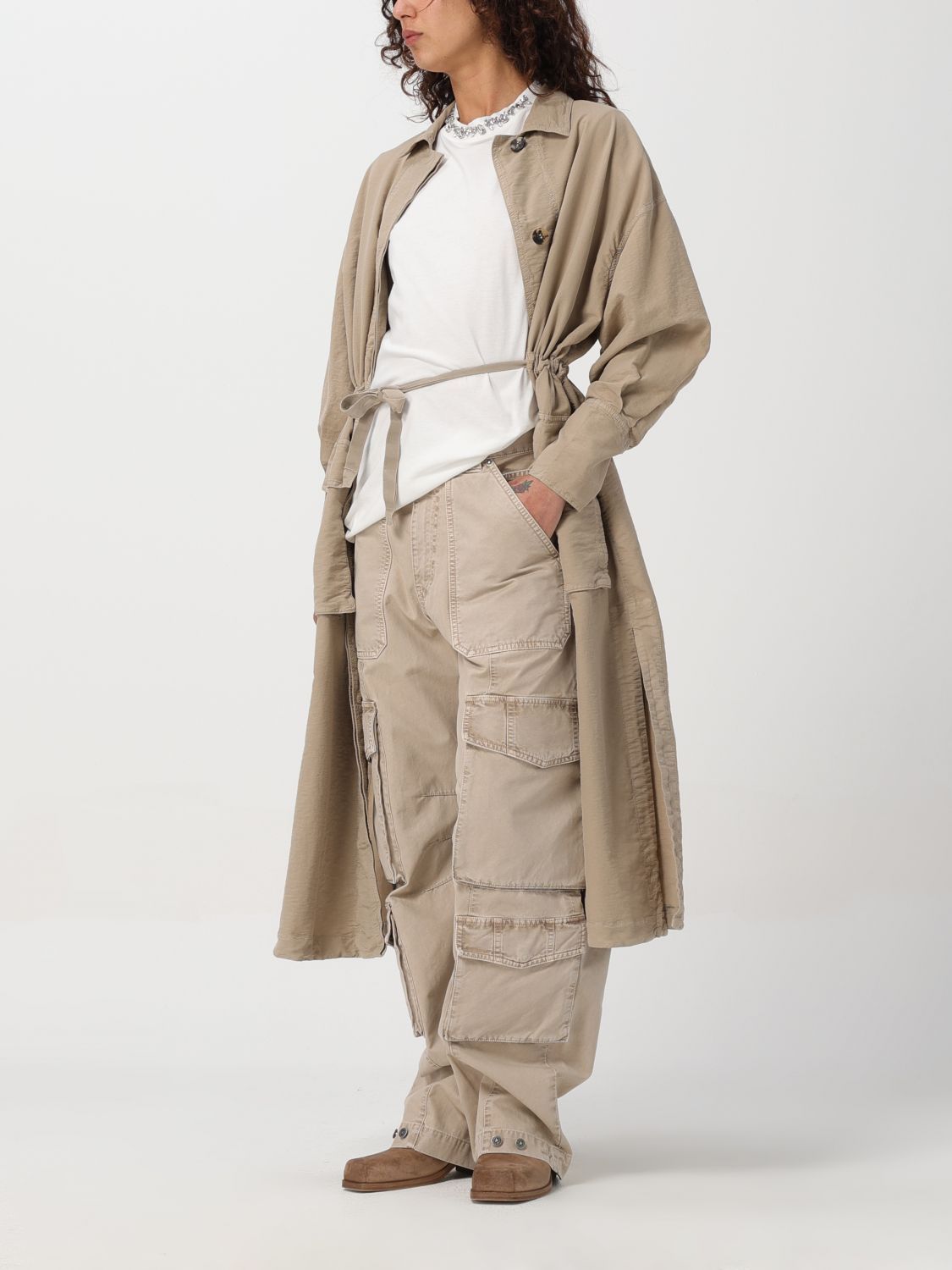 Golden Goose Pants  Woman Color Beige In Gray