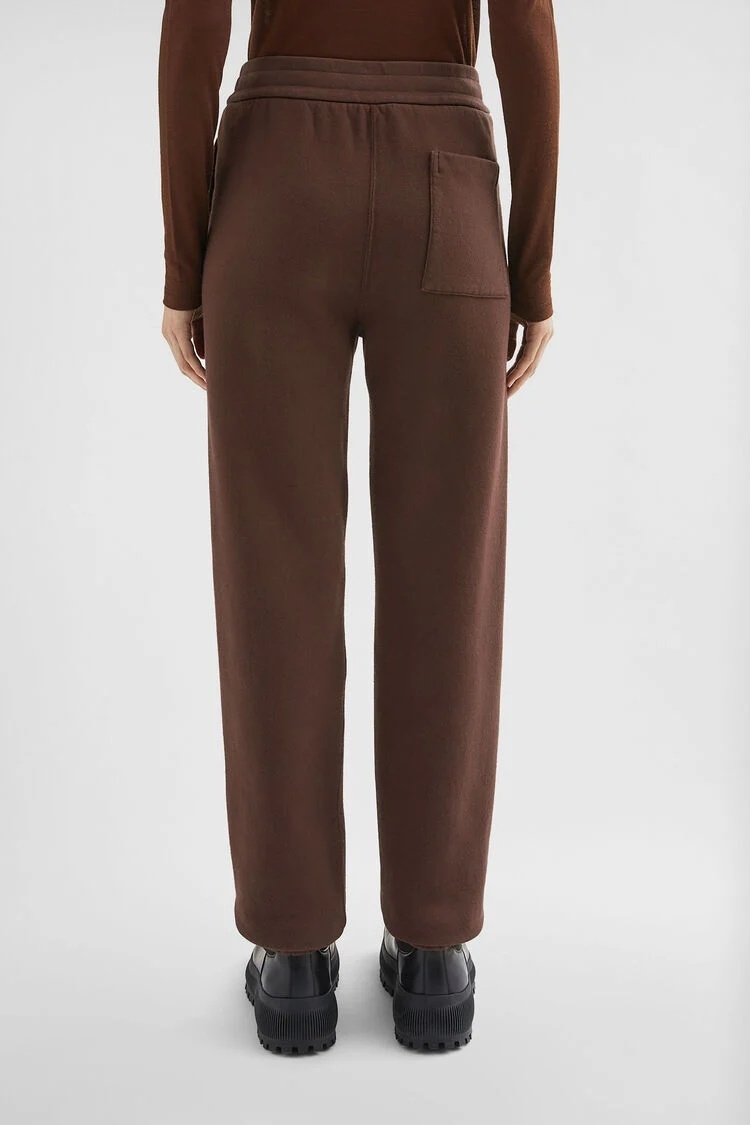 Jil Sander Cotton Terry Track Pants In Brown
