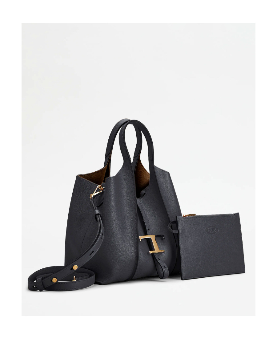 Tod's Shopping Bag T Timeless Mini In Black