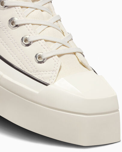Converse Lace Up High Upper Board Shoes In White