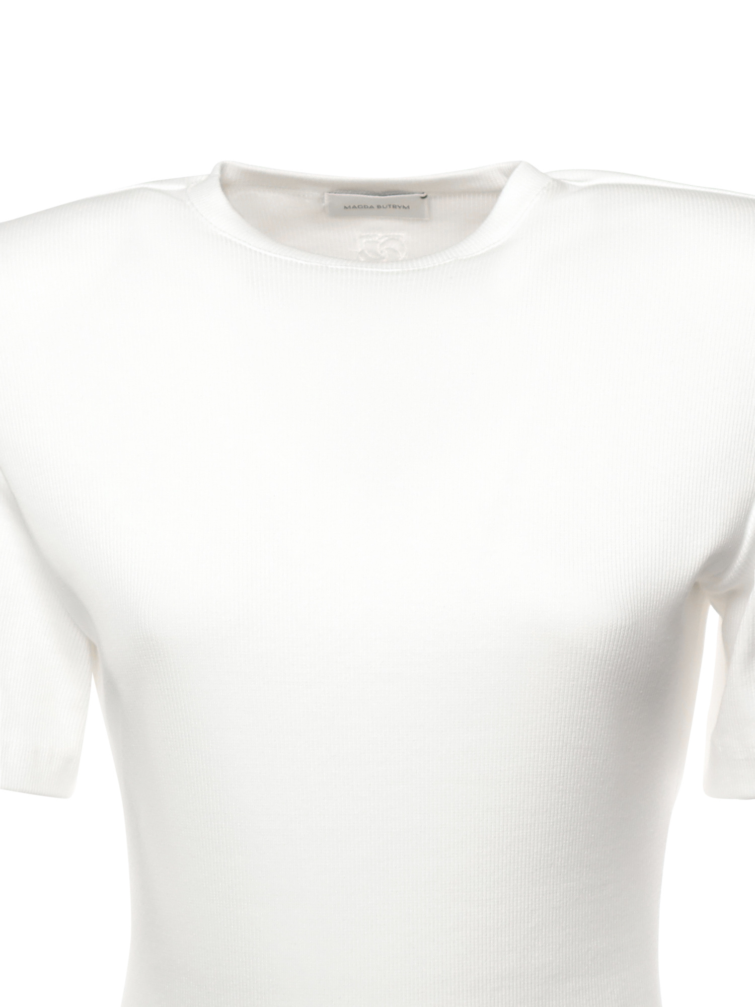 Magda Butrym Short-sleeved Jumpsuit In White