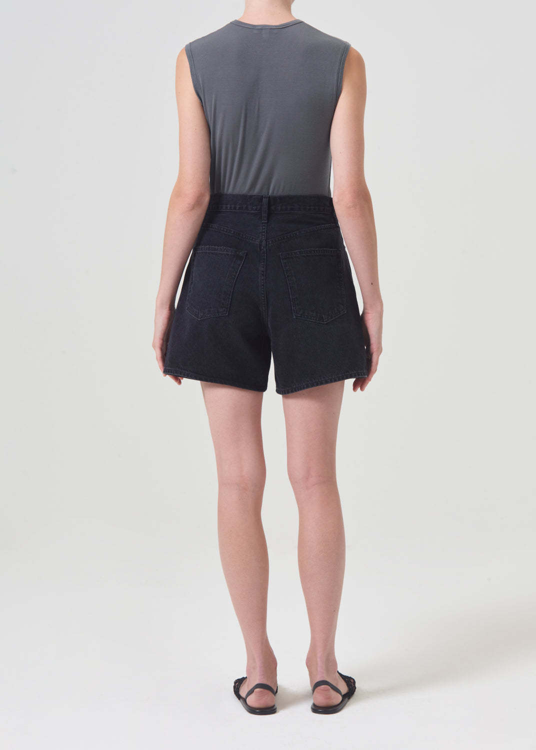 AGOLDE MULTI-POCKET DENIM SHORTS