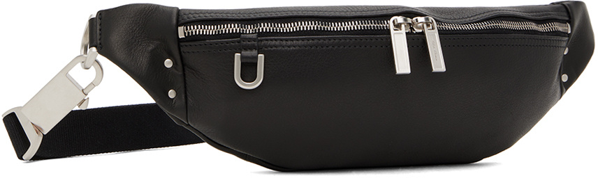 Rick Owens Zippered Waist Pack In Black