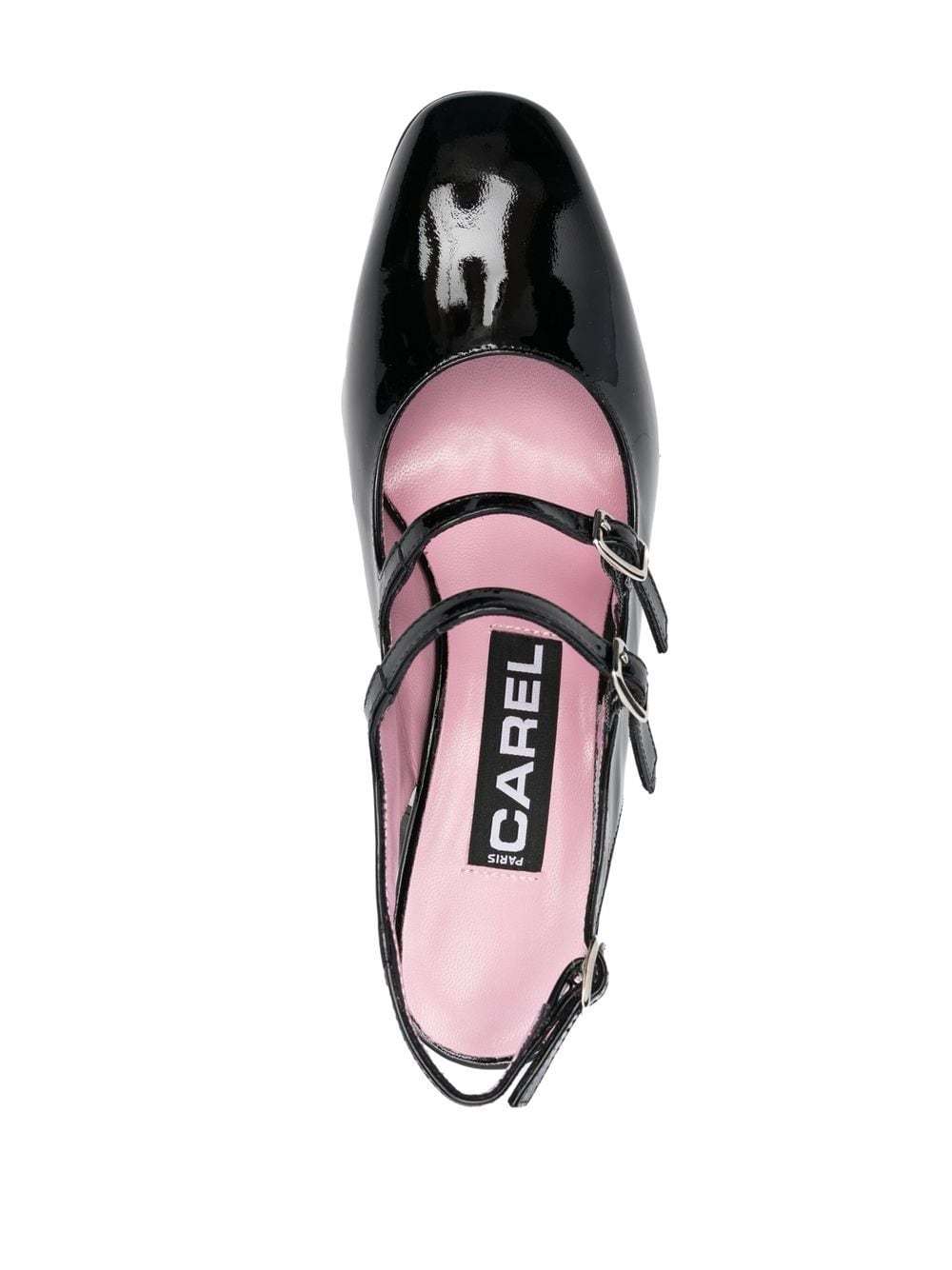 CAREL PARIS CAREL BANANA BLOCK HEEL SANDALS 