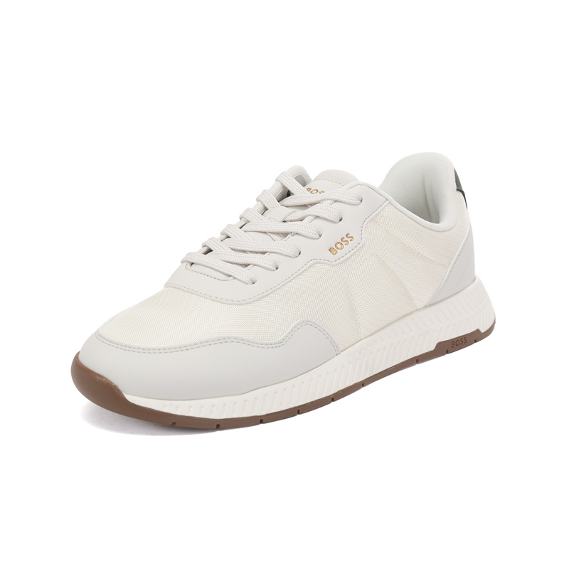 Hugo Boss Lace Up Sneakers In White