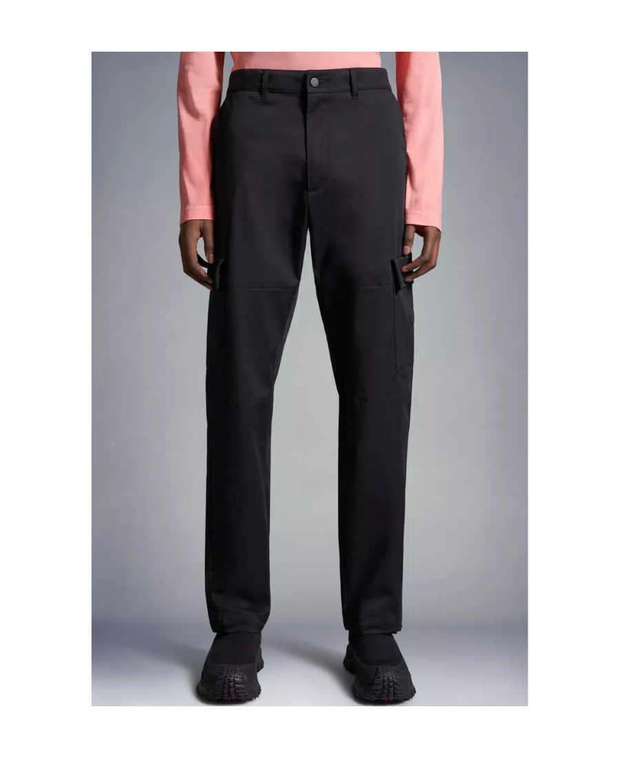 Moncler Straight-leg Cargo Trousers In Black