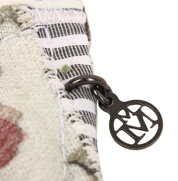 MAISON MICHEL PRINTED HEADDRESS 