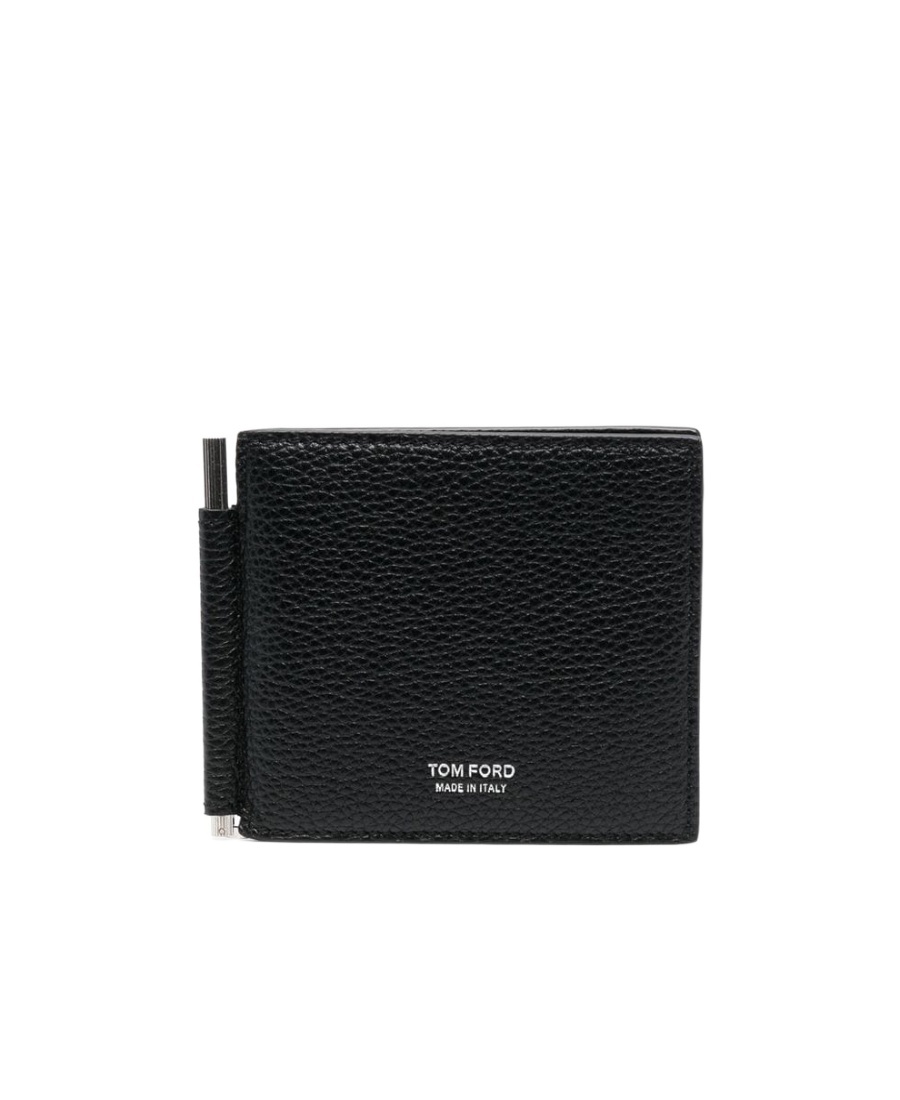Tom Ford Bifold Leather Cardholder In Black