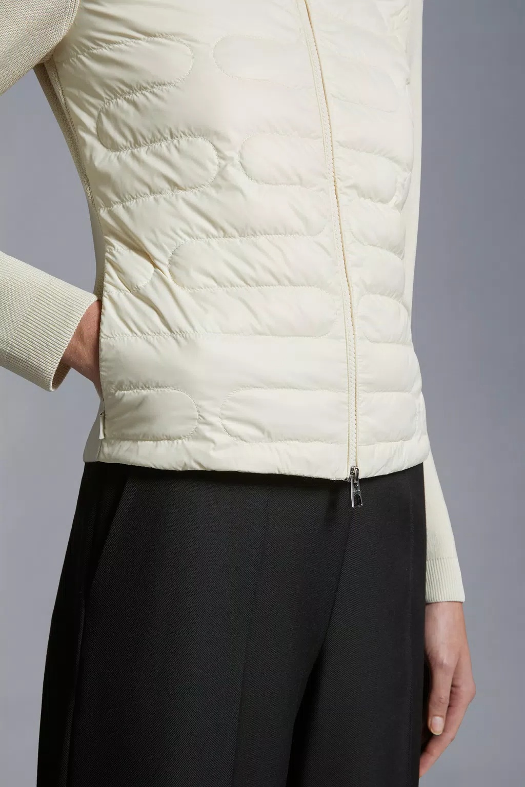 Moncler Panelled-design Jacket In White