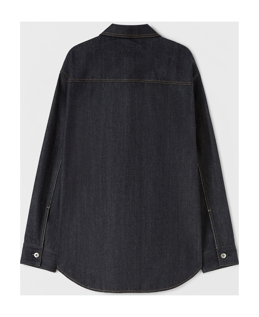 Jil Sander W Denim Shirt 01 Regular Fit Overshirt In Blue