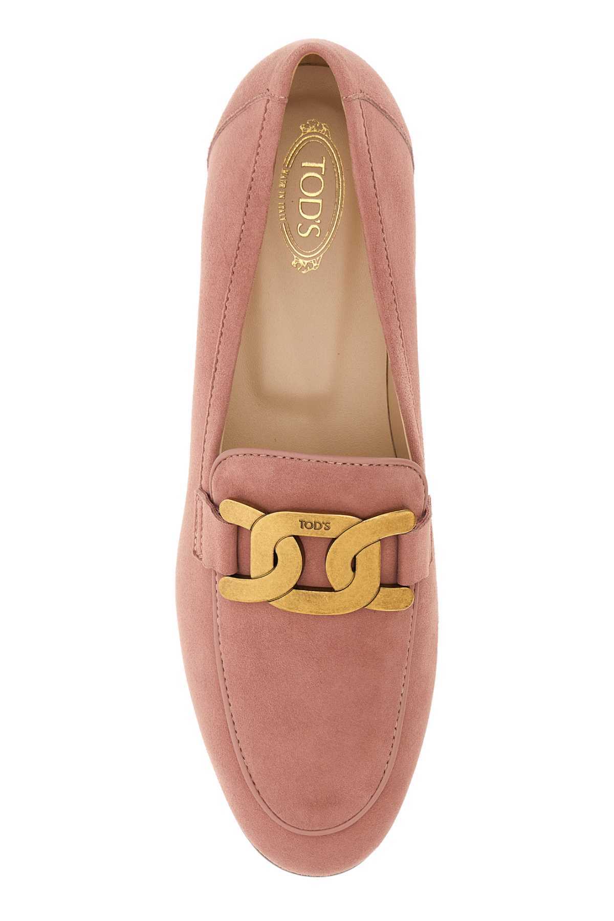 Tod's Kate Suede & Leather Loafer In Brown