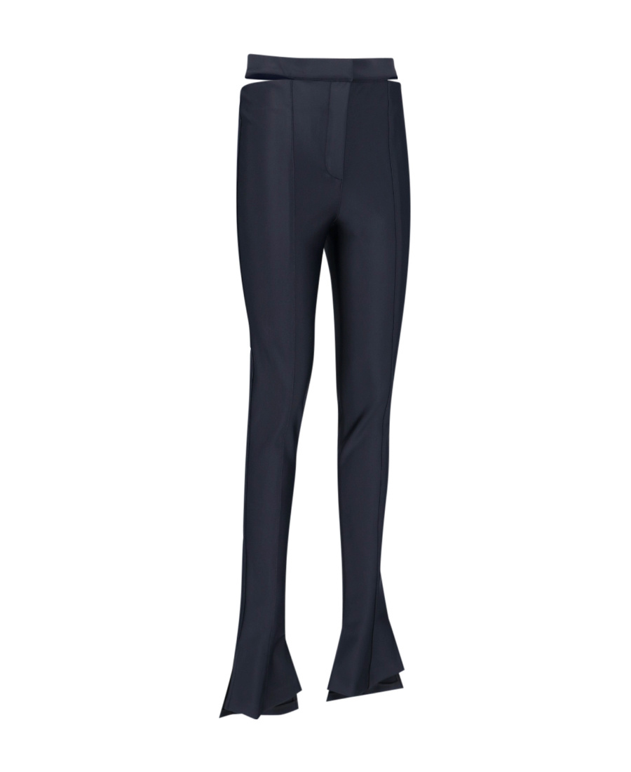 Mugler Cut-out Pants In Black