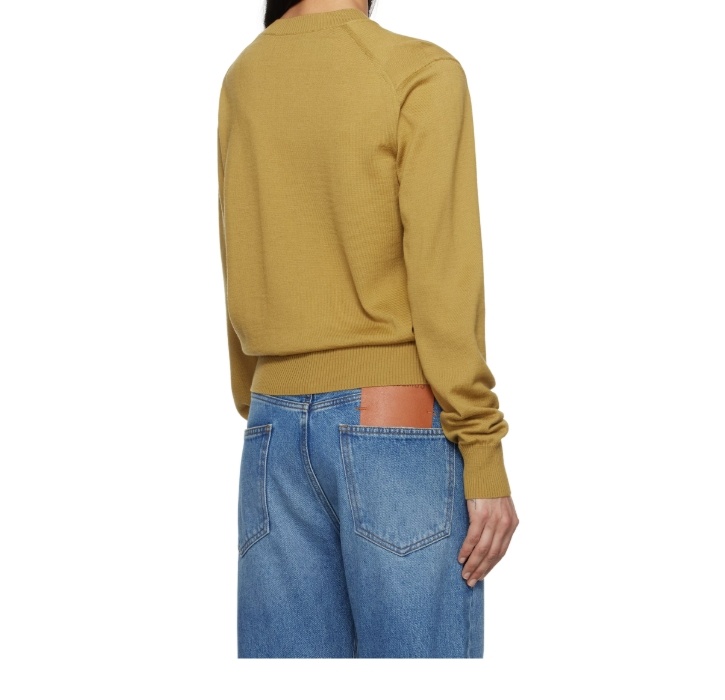 Ami Alexandre Mattiussi Round-neck And Long-sleeved Sweater In Nude