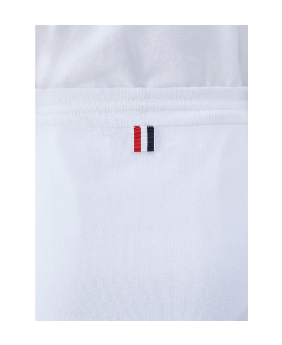 Thom Browne 4-bar Stripe Box Pleat Miniskirt In Blue