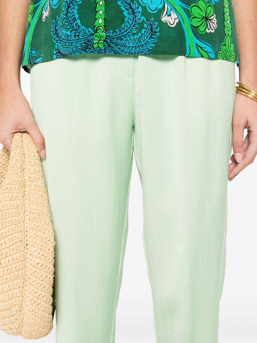 Shop Forte Forte High-waist Tapered Trousers
