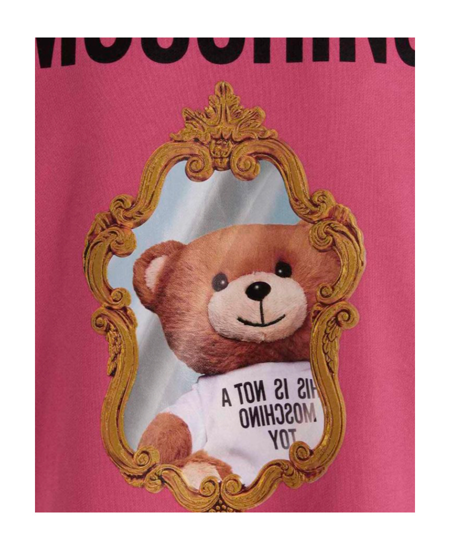 Moschino Couture Woman Mini Dress Fuchsia Size 8 Organic Cotton In Red