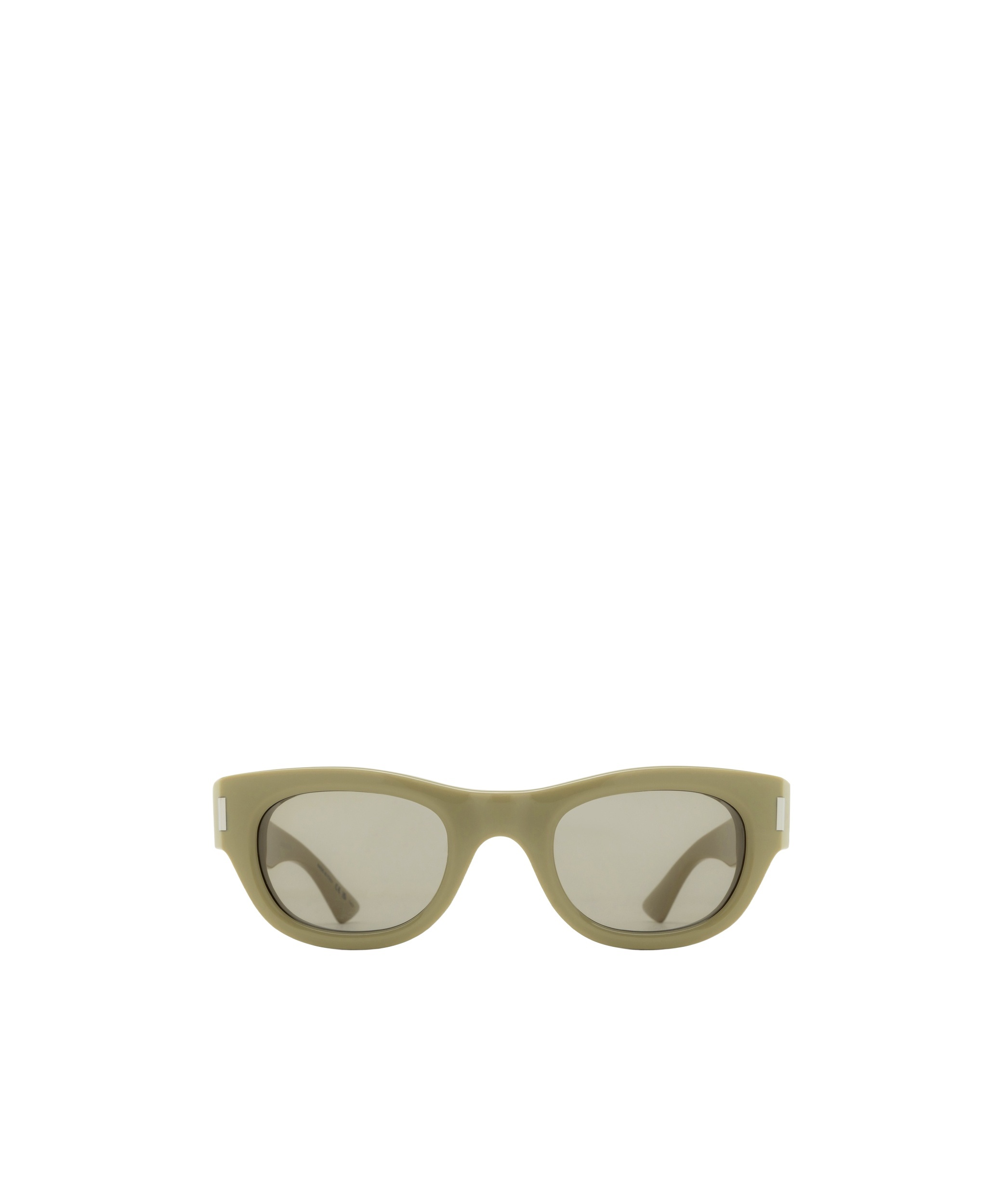 Saint Laurent Logo Sunglasses In Nude