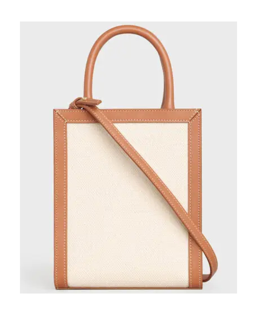 Celine Stylish And Chic Vertical Basket Handbag For Women In Nude