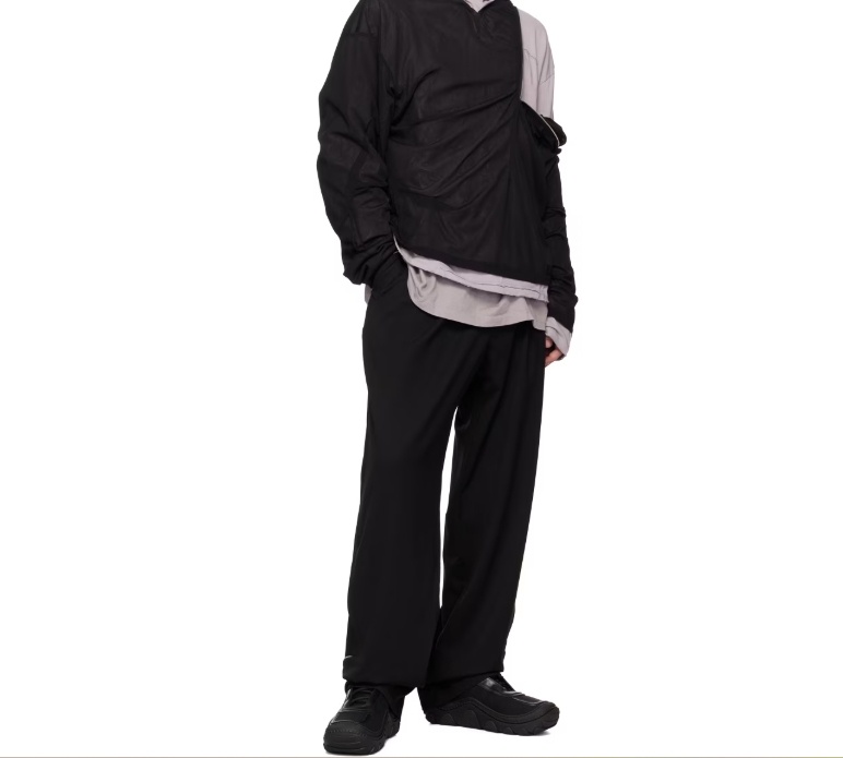 Kiko Kostadinov Belt-loop Casual Pants In Black