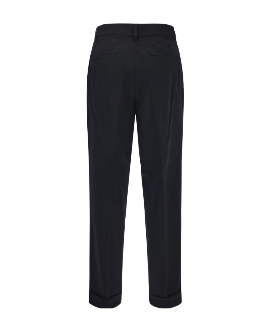 CLOSED STRAIGHT-LEG VIRGIN-WOOL TROUSERS 