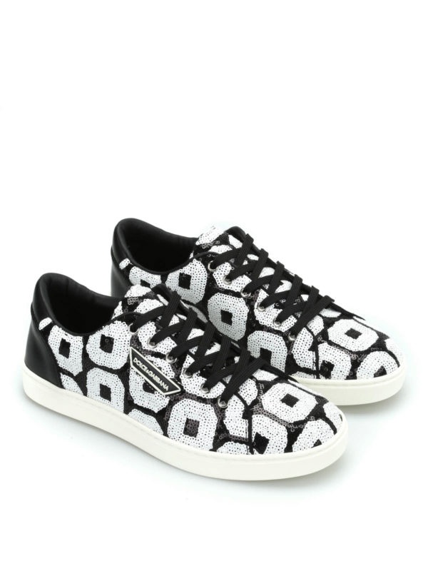 DOLCE & GABBANA SEQUINED CASUAL SNEAKERS