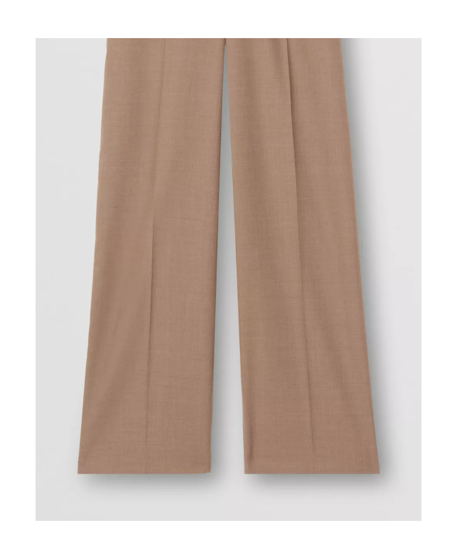 Burberry Wide-leg Tailored Trousers In Brown