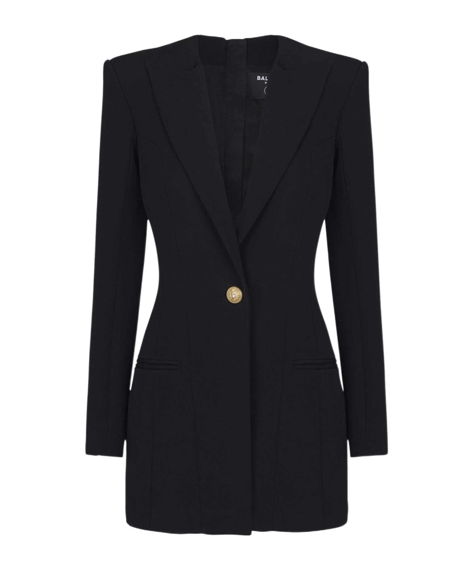 Balmain Grain De Poudre Tailored Dress