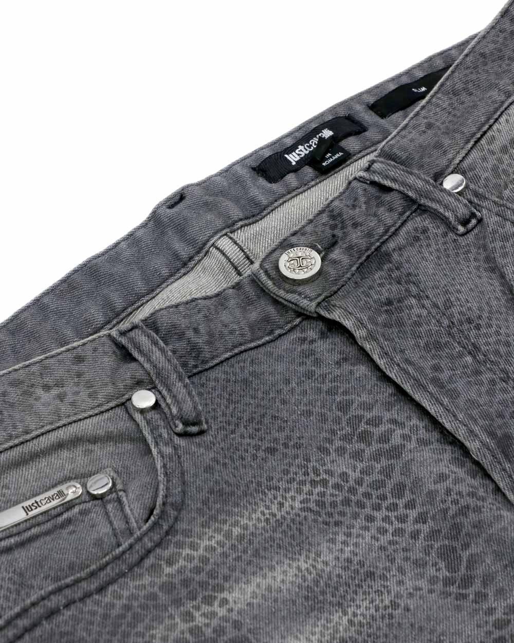 Just Cavalli Straight Jeans In Gray